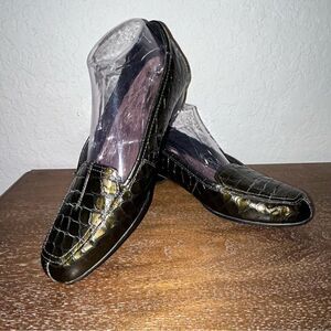 Clarks Everyday Active Air Croc Embossed Slip On Loafer Shoes